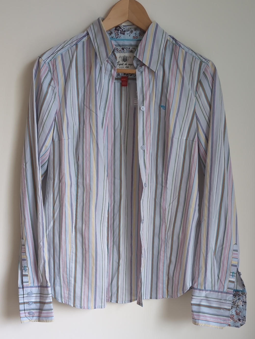 Esprit Women's Multi-Stripe Button-Down Shirt